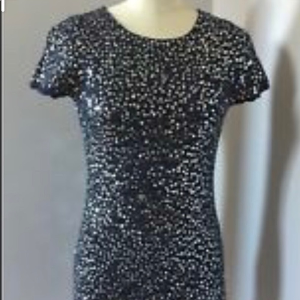 Manoush knit sequin blue M mini dress